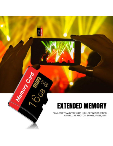 Paquete Doble de Tarjetas de Memoria Micro 16GB ESHAKHARE C10 U3