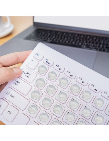 72 Etiquetas Elevadas para Teclado CKANDAY - Silicona Transparente