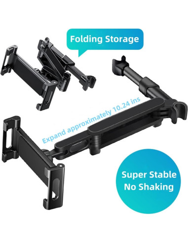 Soporte de Tablet para Auto AIOYE Ajustable 360 Negro