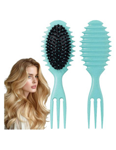 Cepillo Definidor de Rizos Goiple Verde 1pc para Todo Tipo de Cabello