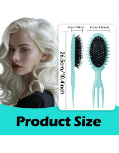 Cepillo Definidor de Rizos Goiple Verde 1pc para Todo Tipo de Cabello 2