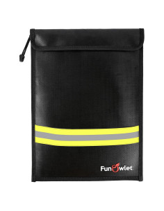 Bolsa a Prueba de Fuego y Agua FunOwlet 38.1x27.9cm Negra