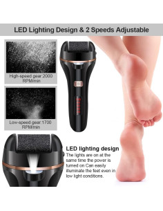 Removedor de Callos Eléctrico DanByte DD001 con 3 Rodillos 2