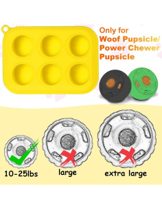 Moldes de Silicona para Golosinas de Perro BABORUI 6 Cavidades 2