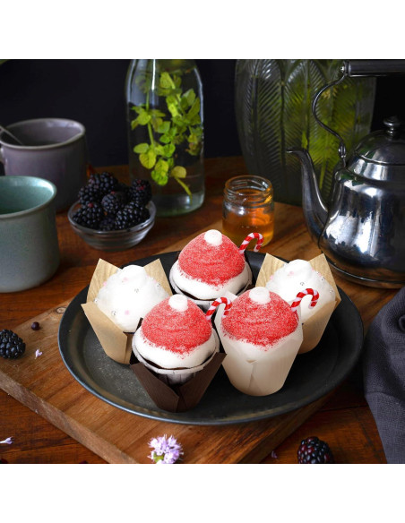 Forros para Cupcakes Funtery 600 Pcs Tulipán Desechables