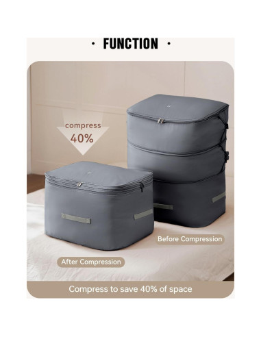 Bolsas de Almacenamiento de Edredones EACHY 2 Pzas XXL/XXXL