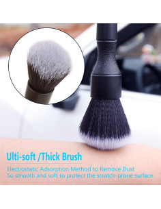 Juego de Cepillos de Detalle AntBooBoo Ultra-Suaves 3 Piezas 2