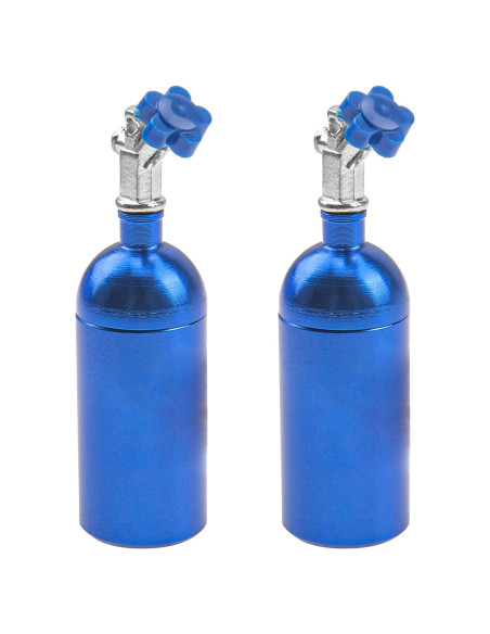 2 Piezas Decoración Botella Nitrógeno RC HIRCQOO 1/10 Azul
