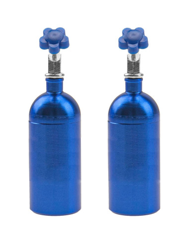 2 Piezas Decoración Botella Nitrógeno RC HIRCQOO 1/10 Azul