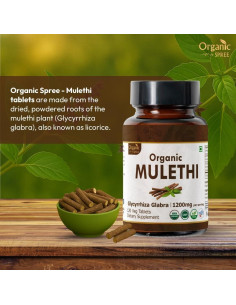 Tabletas de Mulethi Orgánico 120 unidades - Organic Spree 2