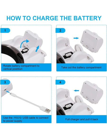 Lupa de diadema Dilzekui con luz y 6 lentes 1X-14X Lupa de diadema Dilzekui con luz y 6 lentes 1X-14X