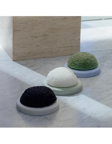 Esponja Facial Konjac Shikohin Carbón 100% Natural 9.5cm