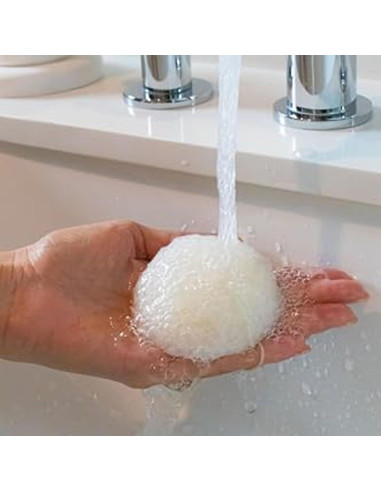 Esponja Facial Konjac Shikohin Carbón 100% Natural 9.5cm