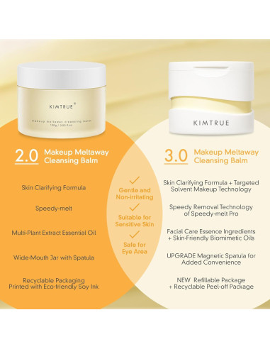 Bálsamo Limpiador Facial Kimtrue 95.7 g - Desmaquillante Hidratante