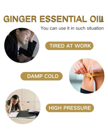 Aceite de Jengibre para Masaje HongFaJing 3PCS 10ml