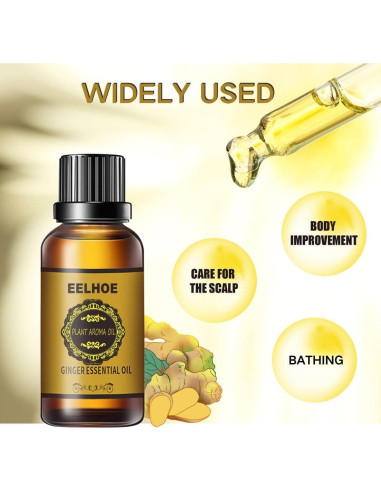 Aceite de Jengibre para Masaje HongFaJing 3PCS 10ml