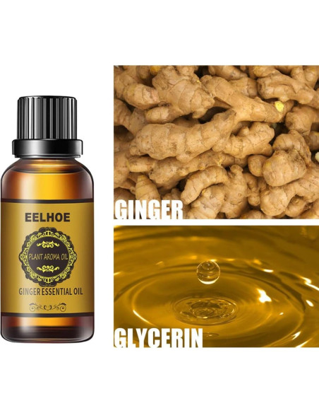 Aceite de Jengibre para Masaje HongFaJing 3PCS 10ml