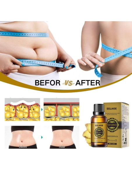 Aceite de Jengibre para Masaje HongFaJing 3PCS 10ml