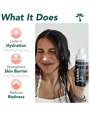 Limpiador Facial Espumoso Tropiculture Baya Brillante 226g