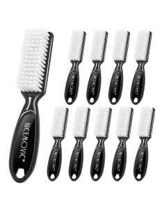 Cepillo de Uñas NICEMOVIC 10 Pcs Mango Antideslizante Negro