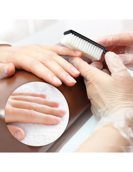 Cepillo de Uñas NICEMOVIC 10 Pcs Mango Antideslizante Negro