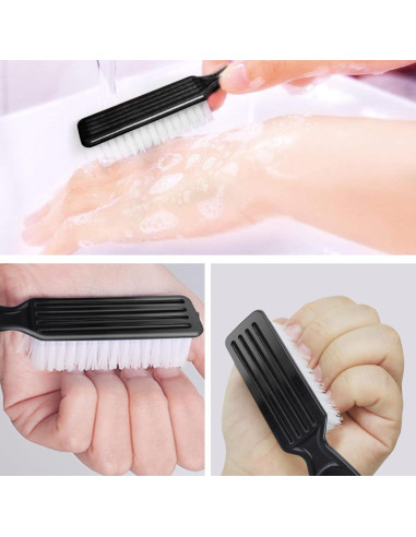 Cepillo de Uñas NICEMOVIC 10 Pcs Mango Antideslizante Negro