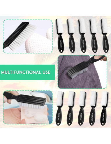 Cepillo de Uñas NICEMOVIC 10 Pcs Mango Antideslizante Negro