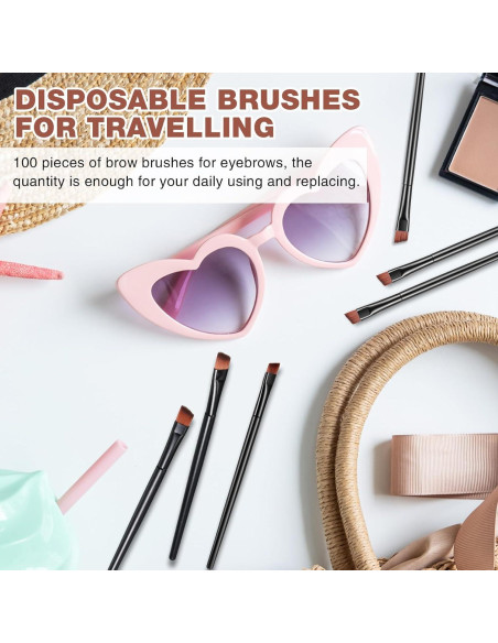 100 Cepillos Desechables para Cejas Gerrii - Negro 100 Cepillos Desechables para Cejas Gerrii - Negro