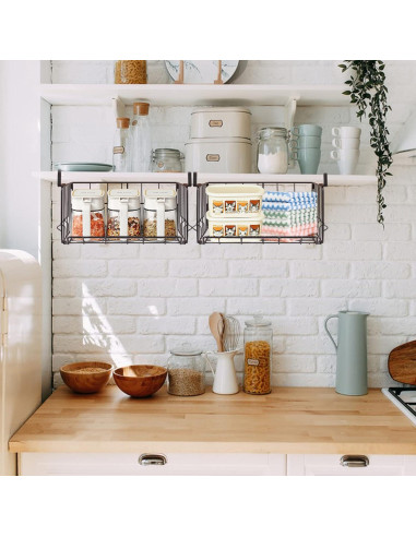 Cestas de Almacenamiento Plegables PowerKing 2 Paquete Negro