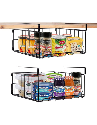 Cestas de Almacenamiento Plegables PowerKing 2 Paquete Negro