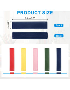 Soporte de Lápiz Ajustable uxcell 4 Pcs Cuero PU Azul 2