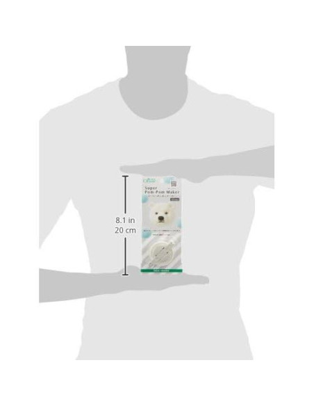 Clover Super Pom Pom Maker 55mm Blanco 1 Pieza Clover Super Pom Pom Maker 55mm Blanco 1 Pieza