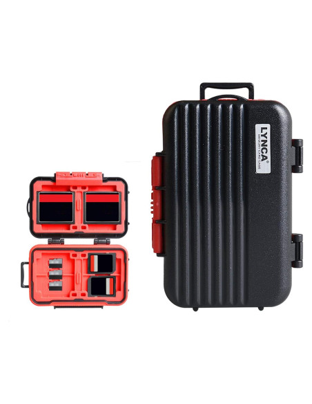 Estuche LYNCA para 24 Tarjetas de Memoria Resistente al Agua