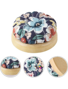 Almohadilla para Agujas Wanshui Calabaza Floral 7x3cm Magnética 2