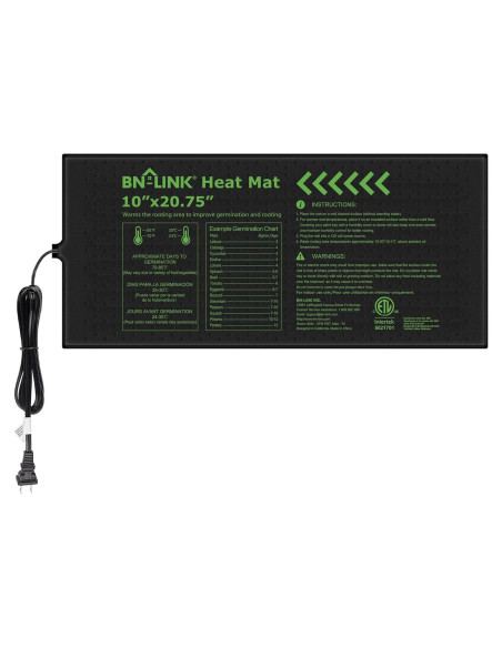 Almohadilla Térmica BN-LINK 10x20.75" para Plántulas