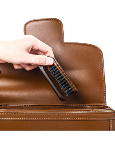 Cepillo de cabello plegable Sliverdew mini viaje cerdas jabalí