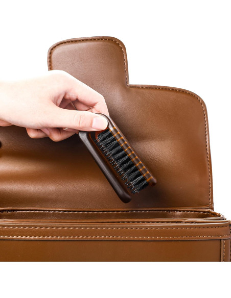 Cepillo de cabello plegable Sliverdew mini viaje cerdas jabalí