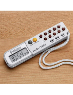 Reloj Temporizador Cronómetro Polder Digital Blanco 2.79x11.61cm 2