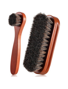 Kit de Cepillos para Brillar Zapatos ZJoey - 2 Pcs de Madera