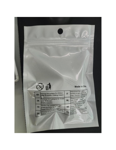 5 Mini Bolsas de Malla con Cierre Amabro - 10.5x7.5cm Negro 5 Mini Bolsas de Malla con Cierre Amabro - 10.5x7.5cm Negro