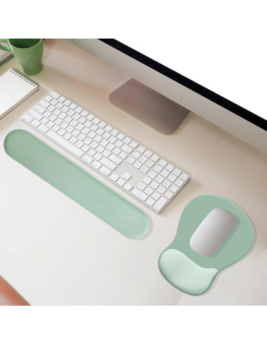 Alfombrilla de Ratón Ergonómica NEENALO con Reposamuñecas Verde