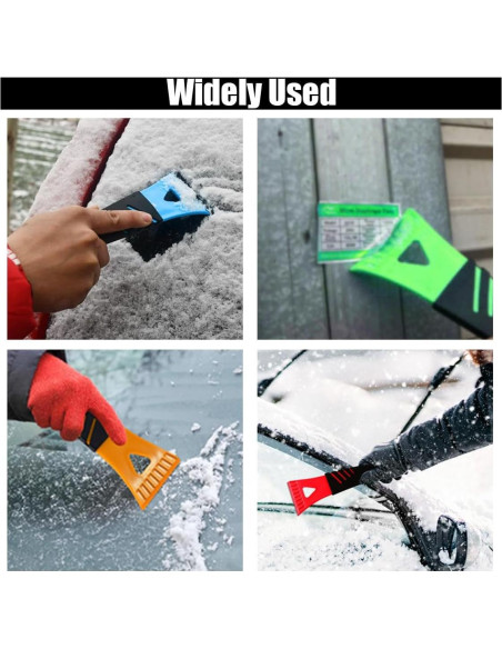 4 Raspadores de Hielo y Nieve para Coche GLSOWEE 18.18 cm