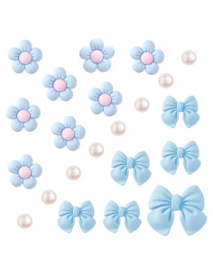 22 Piezas Encantadores de Zapatos Geveay con Flores y Lazos