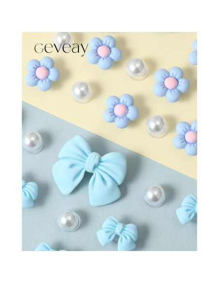 22 Piezas Encantadores de Zapatos Geveay con Flores y Lazos