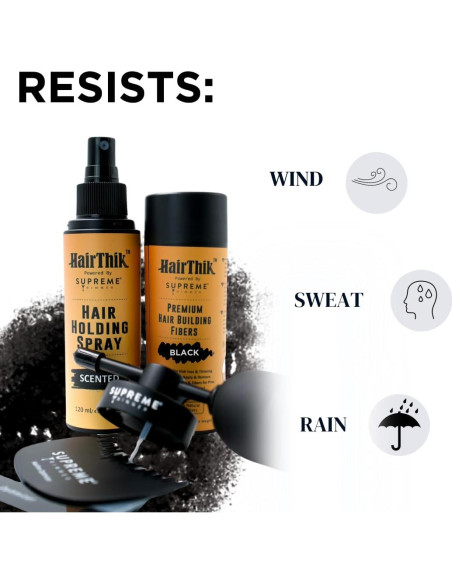 Kit de Fibras para Cabello Supreme Trimmer 25G Negro