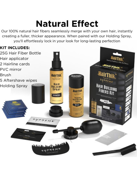 Kit de Fibras para Cabello Supreme Trimmer 25G Negro