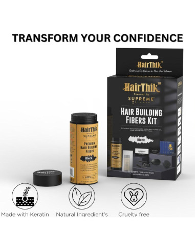 Kit de Fibras para Cabello Supreme Trimmer 25G Negro