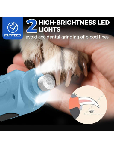 Molinillo de Uñas para Perros PAPIFEED Ajustable 6 Velocidades