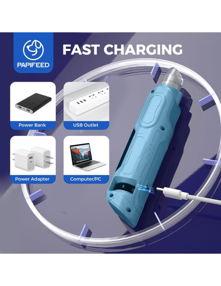 Molinillo de Uñas para Perros PAPIFEED Ajustable 6 Velocidades Molinillo de Uñas para Perros PAPIFEED Ajustable 6 Velocidades