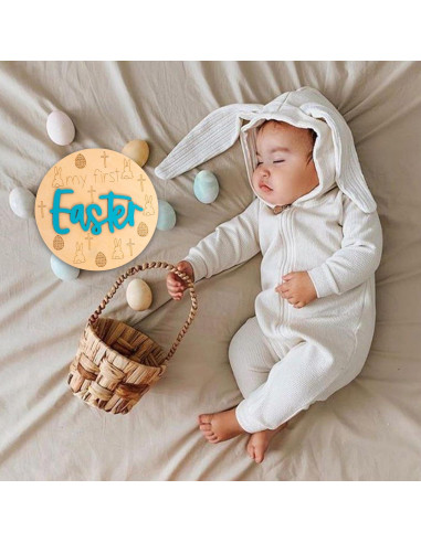 7 Piezas Accesorios de Madera para Fotos de Vacaciones Bebé